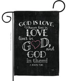 God is Love - Impressions Decorative Garden Flag G153067-BO