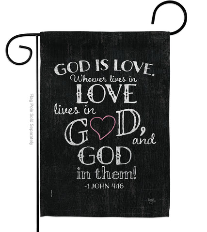 God is Love - Impressions Decorative Garden Flag G153067-BO
