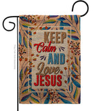 Love Jesus - Faith & Religious Inspirational Vertical Impressions Decorative Flags HG103075 Made In USA