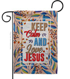 Love Jesus - Faith & Religious Inspirational Vertical Impressions Decorative Flags HG103075 Made In USA