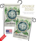 Holy Ash Wednesday - Faith & Religious Inspirational Vertical Impressions Decorative Flags HG103091 Made In USA