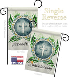 Holy Ash Wednesday - Faith & Religious Inspirational Vertical Impressions Decorative Flags HG103091 Made In USA