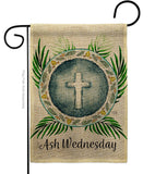 Holy Ash Wednesday - Faith & Religious Inspirational Vertical Impressions Decorative Flags HG103091 Made In USA