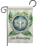 Holy Ash Wednesday - Faith & Religious Inspirational Vertical Impressions Decorative Flags HG103091 Made In USA