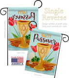 Joyous Passover - Faith & Religious Inspirational Vertical Impressions Decorative Flags HG103093 Made In USA