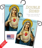 Prayer To Our Lady - Faith & Religious Inspirational Vertical Impressions Decorative Flags HG103095 Made In USA