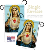 Prayer To Our Lady - Faith & Religious Inspirational Vertical Impressions Decorative Flags HG103095 Made In USA