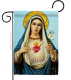 Prayer To Our Lady - Faith & Religious Inspirational Vertical Impressions Decorative Flags HG103095 Made In USA