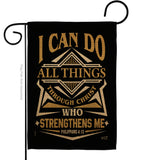 Who Strengthens Me - Impressions Decorative Garden Flag G135218-BO