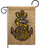 God is the Anchor - Impressions Decorative Garden Flag G135252-BO