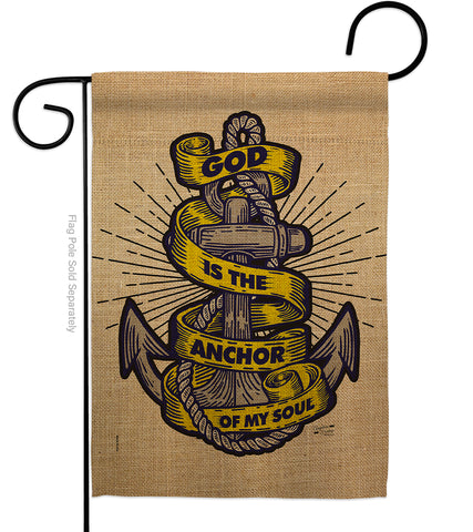 God is the Anchor - Impressions Decorative Garden Flag G135252-BO