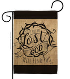 God Will Find You - Impressions Decorative Garden Flag G135255-BO