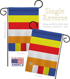 Buddhist - Faith & Religious Inspirational Vertical Impressions Decorative Flags HG140818 Made In USA