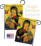 Our Lady of Perpetual Help - Faith & Religious Inspirational Vertical Impressions Decorative Flags HG192081 Made In USA