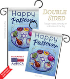 Happy Passover - Faith & Religious Inspirational Vertical Impressions Decorative Flags HG192318 Made In USA