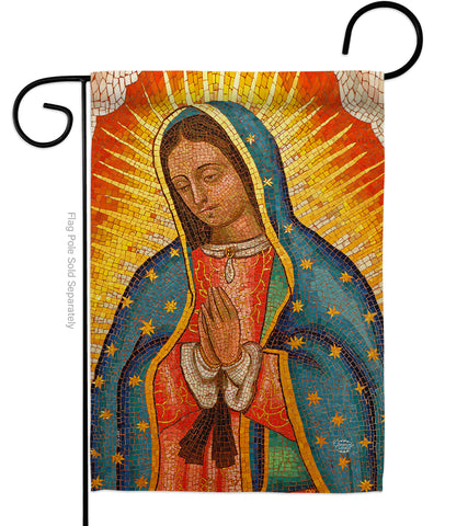Lady of Guadalupe - Faith & Religious Inspirational Vertical Impressions Decorative Flags HG192339 Made In USA