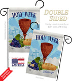 Holy Week - Faith & Religious Inspirational Vertical Impressions Decorative Flags HG192363 Made In USA