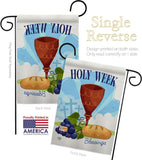 Holy Week - Faith & Religious Inspirational Vertical Impressions Decorative Flags HG192363 Made In USA