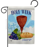 Holy Week - Faith & Religious Inspirational Vertical Impressions Decorative Flags HG192363 Made In USA