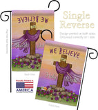 We Belive - Faith & Religious Inspirational Vertical Impressions Decorative Flags HG192372 Made In USA