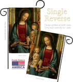 Mother Mary And Child - Faith & Religious Inspirational Vertical Impressions Decorative Flags HG192378 Made In USA