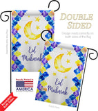 Eid Mubarak - Faith & Religious Inspirational Vertical Impressions Decorative Flags HG192393 Made In USA