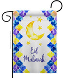 Eid Mubarak - Faith & Religious Inspirational Vertical Impressions Decorative Flags HG192393 Made In USA