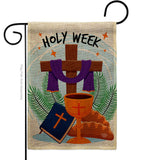 Holy Week - Faith & Religious Inspirational Vertical Impressions Decorative Flags HG192444 Made In USA