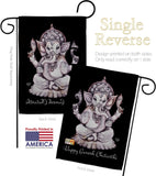 Ganesh Chaturthi - Faith & Religious Inspirational Vertical Impressions Decorative Flags HG192454 Made In USA