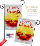 Diwali Greeting - Faith & Religious Inspirational Vertical Impressions Decorative Flags HG192475 Made In USA