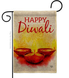 Diwali Greeting - Faith & Religious Inspirational Vertical Impressions Decorative Flags HG192475 Made In USA