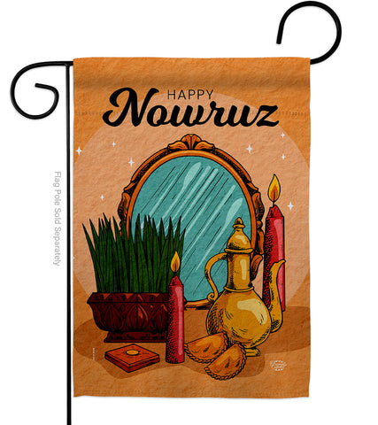 Happy Persian New Year - Faith & Religious Inspirational Vertical Impressions Decorative Flags HG192482 Made In USA
