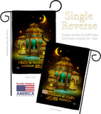 Happy Ramadan Wishes  - Faith & Religious Inspirational Vertical Impressions Decorative Flags HG192488 Made In USA