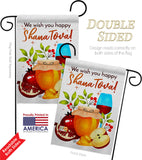 Happy Shana Tova - Faith & Religious Inspirational Vertical Impressions Decorative Flags HG192501 Made In USA