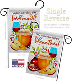 Happy Shana Tova - Faith & Religious Inspirational Vertical Impressions Decorative Flags HG192501 Made In USA