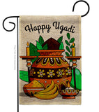 Celebrate Ugadi - Faith & Religious Inspirational Vertical Impressions Decorative Flags HG192506 Made In USA