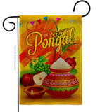 Happy Pongal - Faith & Religious Inspirational Vertical Impressions Decorative Flags HG192507 Made In USA