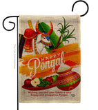 Happy Prosperous Pongal - Faith & Religious Inspirational Vertical Impressions Decorative Flags HG192514 Made In USA