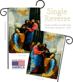 Christ Giving the Keys - Faith & Religious Inspirational Vertical Impressions Decorative Flags HG192549 Made In USA