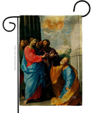 Christ Giving the Keys - Faith & Religious Inspirational Vertical Impressions Decorative Flags HG192549 Made In USA