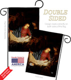 Adoration of the Shepherds - Faith & Religious Inspirational Vertical Impressions Decorative Flags HG192550 Made In USA