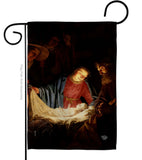 Adoration of the Shepherds - Faith & Religious Inspirational Vertical Impressions Decorative Flags HG192550 Made In USA