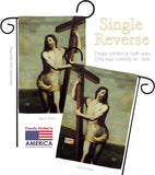 Risen Christ - Faith & Religious Inspirational Vertical Impressions Decorative Flags HG192551 Made In USA