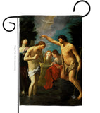 The Baptism of Christ - Faith & Religious Inspirational Vertical Impressions Decorative Flags HG192552 Made In USA