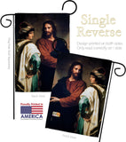 Christ And The Rich Young Ruler - Faith & Religious Inspirational Vertical Impressions Decorative Flags HG192553 Made In USA