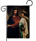 Christ And The Rich Young Ruler - Faith & Religious Inspirational Vertical Impressions Decorative Flags HG192553 Made In USA