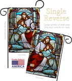 Virgin Mary Blue - Faith & Religious Inspirational Vertical Impressions Decorative Flags HG192556 Made In USA