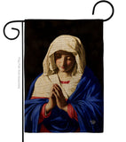 Virgin in Prayer - Faith & Religious Inspirational Vertical Impressions Decorative Flags HG192560 Made In USA