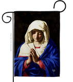 Virgin in Prayer - Faith & Religious Inspirational Vertical Impressions Decorative Flags HG192560 Made In USA