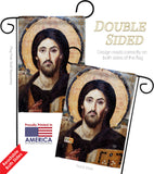 Christ Pantocrator - Faith & Religious Inspirational Vertical Impressions Decorative Flags HG192561 Made In USA